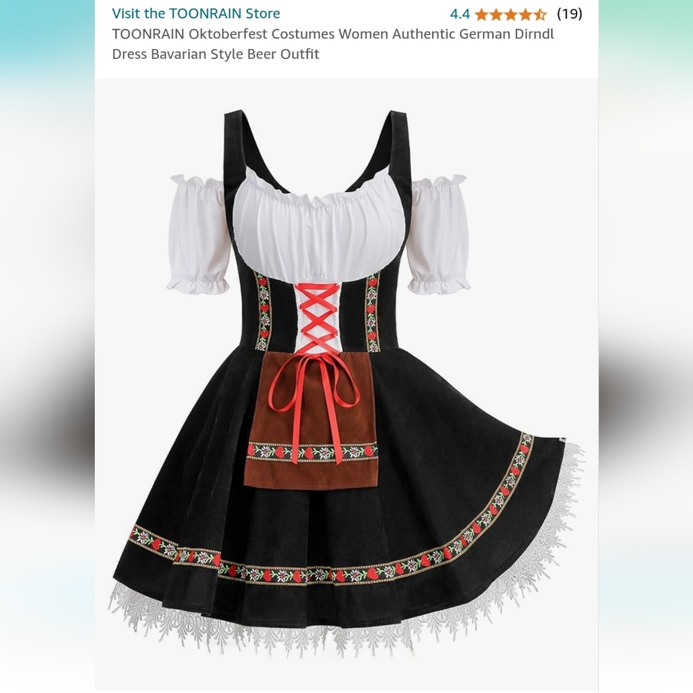 Oktoberfest dirndl costume
